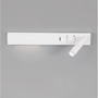 Bodová - NV 9533523 Nástěnné svítidlo VIDA "levé" bílý kov nastavitelné - vypínač na těle USB nabíjení LED Cree 230V 3000K osvětlení 5W čtecí lampička 1x3W IP20 - NOVA LUCE - foto 3