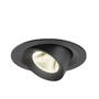 Kruhová - LA 1009577 NUMINOS® GIMBLE M Stropní vestavné svítidlo, 4000 K, 20°, černé - BIG WHITE (SLV) - foto 3