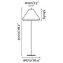 Sloupková - FARO 71569-06 SAIGON šedá/hnědá stojací lampa 2M T70 - FARO - foto 3