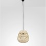 Dekorativní - NV 9586500 Závěsné svítidlo MARLO přírodní ratan černý kabel E27 1x12W 230V IP20 bez žárovky - NOVA LUCE - foto 3