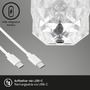 Na stůl - BRILO 7463010 LED nabíjecí stolní lampa, 21,5 cm, 2,3W, 65lm transparentní - BRILONER - foto 3