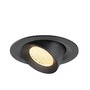 Kruhová - LA 1009562 NUMINOS® GIMBLE M Stropní vestavné svítidlo, 3000 K, 40°, černé - BIG WHITE (SLV) - foto 3