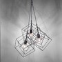 Vícečetná - LD 15490-18 SKELETTON Závěsné svítidlo v černé barvě s kovovým tělem v trendy retro designu - LEUCHTEN DIREKT / JUST LIGHT - foto 3