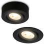 Bodová - BRI 7990015 LED vestavné / přisazené bodové svítidlo – pr.90mm, stmívatelné, 5W, 230V, teplá bílá, nastavitelné, černá - BRILONER - foto 3