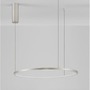 Kruhová - NV 9345603 Závěsné svítidlo TARQUIN šampaň stříbrný hliník a akryl LED 36W 230V 3000K IP20 stmívatelné - NOVA LUCE - foto 3