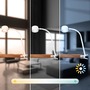 Stolní lampy s klipem - BRILO 2499016 Tari LED lampička na psací stůl, stmívatelné, magnetická hlava, bílé - BRILO - foto 3