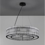 Kruhová - NV 9006056 Závěsné svítidlo BAROK závěsné svítidlo matná černá a čiré sklo 10xG9 - NOVA LUCE - foto 3
