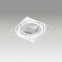 Hranatá - AZZ AZ2873 Stropní zápustné bodové svítidlo Azzardo Nova 1 GIPs black/black AZ2873 GU10+ADAP111/ES111 1x40/1x50W IP20 15cm bílé - AZZARDO - foto 3