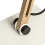 Stolní lampy pracovní - RED R14031 NIZZA stolní Polycotton bílá/dřevo 230V E14 7W - RED - DESIGN RENDL - foto 3