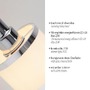 Bodová - LD 15371-17 ACCOR LED nástěnné svítidlo 1 ramenné lesklý chrom otočné páčkový vypínač - LEUCHTEN DIREKT / JUST LIGHT - foto 3