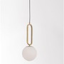 Koule - NV 9191201 Závěsné svítidlo GRUS mosazný kov opálové sklo E27 1x12W 230V IP20 bez žárovky - NOVA LUCE - foto 3