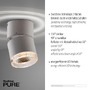 Bodová - PN 6861-16 Paul Neuhaus LED stropní bodové svítidlo PURE-NOLA bílé 1 ramenné otočné stmívatelné krokově stmívatelné 3000K - PAUL NEUHAUS - foto 3