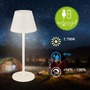 Stolní lampy dekorační - BRILO 7653016 Kiki Nano stolní lampička - 1,5W, 130lm, nabíjecí, LED, stmívatelné, teplá bílá, bílá - BRILO - foto 3