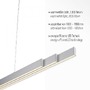 Podélná - LD 11660-95 LUZI LED závěsné svítidlo, hliník, nastavitelné, Up&amp;Down 3000K - LEUCHTEN DIREKT / JUST LIGHT - foto 3