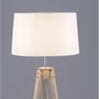 Stojací lampy - NV 9050165 Stojací lampa LE ROY bílé stínidlo přírodní dřevěná základna E27 1x12W 230V IP20 bez žárovky - NOVA LUCE - foto 3