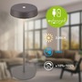 Stolní lampy dekorační - BRILO 7668015 Pala stolní lampička - 2W, 200lm, bezdrátová, LED, dotykový vypínač, stmívatelné, antracit - BRILO - foto 3