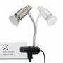 Stolní lampy s klipem - BRI 2877-012P Flexibilní svítidlo se svorkou 12 cm 1xGU10 3W 250lm matný nikl - BRILONER - foto 3
