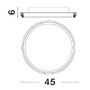 Kruhová - NV 9212912 Stropní svítidlo WILLOW černá ocel a akryl D45x6mm LED 40W - NOVA LUCE - foto 3