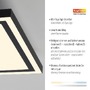 Hranatá - LD 14450-18 LED stropní svítidlo 30x30cm, černá, dálkové ovládání, stmívatelné, CCT ovládané přes aplikaci Tuya 2700-5000K - JUST LIGHT - foto 3