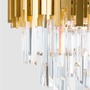 Dekorativní - NV 9181200 Závěsné svítidlo GRANE zlatý kov a křišťál E14 8x5W 230V IP20 bez žárovky - NOVA LUCE - foto 3