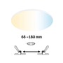 Koupelnová - P 79957 VariFit LED vestavné svítidlo Smart Home Zigbee Veluna Edge IP44 kruhové 200mm měnitelná bílá bílá stmívatelné - PAULMANN - foto 3