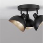 Dekorativní - NV 9555810 Stropní svítidlo GEETI matná černá a zlatý kov E14 3x5W 230V IP20 bez žárovky - NOVA LUCE - foto 3