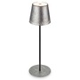 Na stůl - BRILO 7438-214 LED nabíjecí stolní lampa 38 cm 2,6W 280lm antická stříbrná - BRILO - foto 3