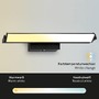 Nad obrazy/zrcadla - BRILO 3723-015 LED nástěnné svítidlo, s CCT svítidlo LED panel, stmívatelné 52,5 cm, 15 W, černá - BRILO - foto 3