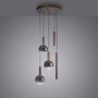Vícečetná - PN 2285-23 LED závěsné svítidlo BOWL, hnědé, stmívatelné, kruhové, SimplyDim, 2700K - PAUL NEUHAUS - foto 3