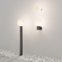 Sloupková - M O598FL-01B Venkovní stojací svítidlo Bold E27 60W černý hliník IP54 - MAYTONI - foto 3