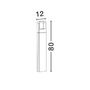 Sloupková - NV 713313 Venkovní sloupkové svítidlo ACQUA tmavě šedý hliník akrylový difuzor LED 5W 3000K 110-265V 38st. IP54 - NOVA LUCE - foto 3