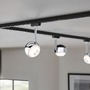 Svítidla - P 96807 VÝPRODEJ VZORKU URail LED lištový spot Capsule II spot 6W 2700K stmívatelné 230V černá mat/chrom - PAULMANN - foto 3