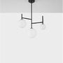 Dekorativní - NV 9043305 Závěsné svítidlo LICATO opálové sklo černý hliník G9 3x5W 230V IP20 bez žárovky - NOVA LUCE - foto 3