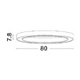 Kruhová - NV 9558640 Stropní svítidlo STING LED stropní svítidlo hliník a akryl černá Epistar SMD2835 50W 3000K Eaglerise TRIAC driver D80 H7.8 120st. IP20 stmívatelné - NOVA LUCE - foto 3