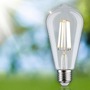 E27 - P 29122 Eco-Line Filament 230V LED žárovka ST64 E27 4W 3000K čirá - PAULMANN - foto 3