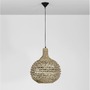Koule - NV 9586508 Závěsné svítidlo GRIFFIN sušený vodní hyacint černý kabel E27 1x12W 230V IP20 bez žárovky - NOVA LUCE - foto 3