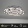 Kruhová - BRI 3248-018 LED stropní svítidlo, pr. 52,5 cm, 56 W, hliník-chrom - BRILONER - foto 3