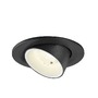 Kruhová - LA 1009419 NUMINOS® GIMBLE S Stropní vestavné svítidlo, 4000 K, 40°, IP20, kulaté, černé / bílé - BIG WHITE (SLV) - foto 3