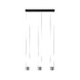 Vícečetná - P 79720 LED závěsné svítidlo Aldan 3-ramenné 3x9W černá/hliník kartáčovaný stmívatelné - PAULMANN - foto 3