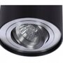 Downlight - AZZ AZ0779 Stropní bodové přisazené svítidlo Azzardo Bross 1 black/aluminium AZ0779 GU10 1x50W IP20 9,6cm černo-hliníkové - AZZARDO - foto 3