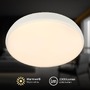 Kruhová - BRILO 3876016 Nikan stropní svítidlo pr.28,5 cm - 22W, 2300lm, LED, stmívatelné, CCT, dálkový ovladač, bílé - BRILO - foto 3