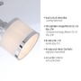 Bodová - LD 15372-17 ACCOR LED stropní svítidlo 2 ramenné lesklý chrom otočné do interiéru - LEUCHTEN DIREKT / JUST LIGHT - foto 3