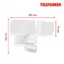 Reflektory - TF 315106TF TELEFUNKEN LED venkovní svítidlo 25 cm 2x15W 1550lm bílé - BRILONER - foto 3