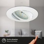 Kruhová - BRI 7296036 3ks sada LED vestavné svítidlo, pr. 8,2 cm, 6,5 W, bílé (starý kód: BRI 7296-036) - BRILONER - foto 3