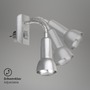 S ramenem - BRI 2739-014P Flexibilní svítidlo do zásuvky 22 cm 1x E14 25W titan - BRILONER - foto 3