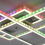 Hranatá - LD 14637-55 FELIX60 LED stropní svítidlo 101,5x71cm, stříbrná barva, RGB Rainbow, stmívatelné CCT RGB+2700-5000K - LEUCHTEN DIREKT / JUST LIGHT - foto 3