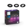 Kruhová - PH 8720169318977 Hue WACA Centura podhledové LED svítidlo 3x GU10 5,7W 350lm 2000-6500K RGB kulaté IP20 černé - PHILIPS - foto 3