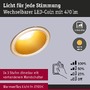 Koupelnová - P 98201 LED vestavné svítidlo 3-krokové-stmívatelné Cole Coin 6ks sada IP44 kruhové 88mm Coin 6x6W 230V stmívatelné 2700K zlatá mat - PAULMANN - foto 3