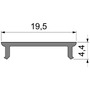 Plexi pro Al profily - IMPR 983036 Reprofil kryt P-01-15 mléčná 40% průhlednost 3000 mm - DEKOLIGHT - foto 3