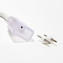 Příslušenství - DLED 2DN22 DecoLED Prodlužovací kabel pro dvoustranný LED Neon, IP67, 230V, 25 cm, bílý, samičí 2DN22 - foto 3